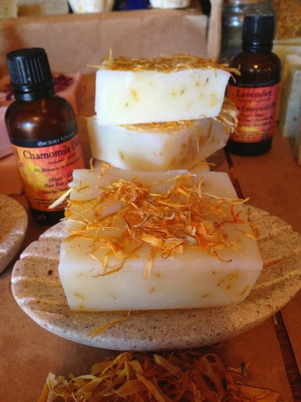 chamomile & calendula soap