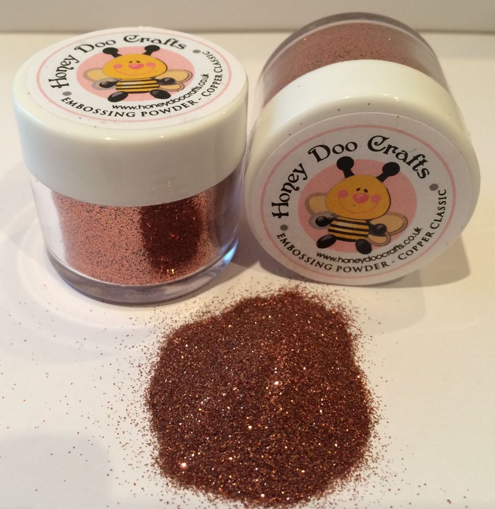 Honey Doo Crafts  20ml Jar Of Embossing Glitter - Copper Classic