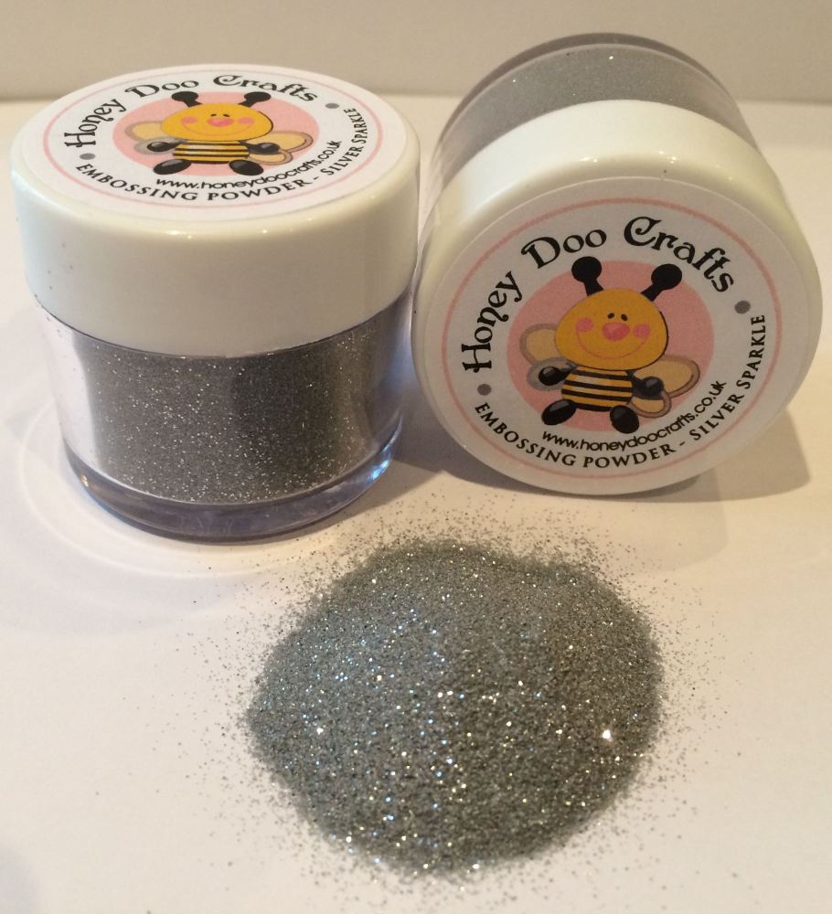 Honey Doo Crafts  20ml Jar Of Embossing Glitter - Silver Sparkle