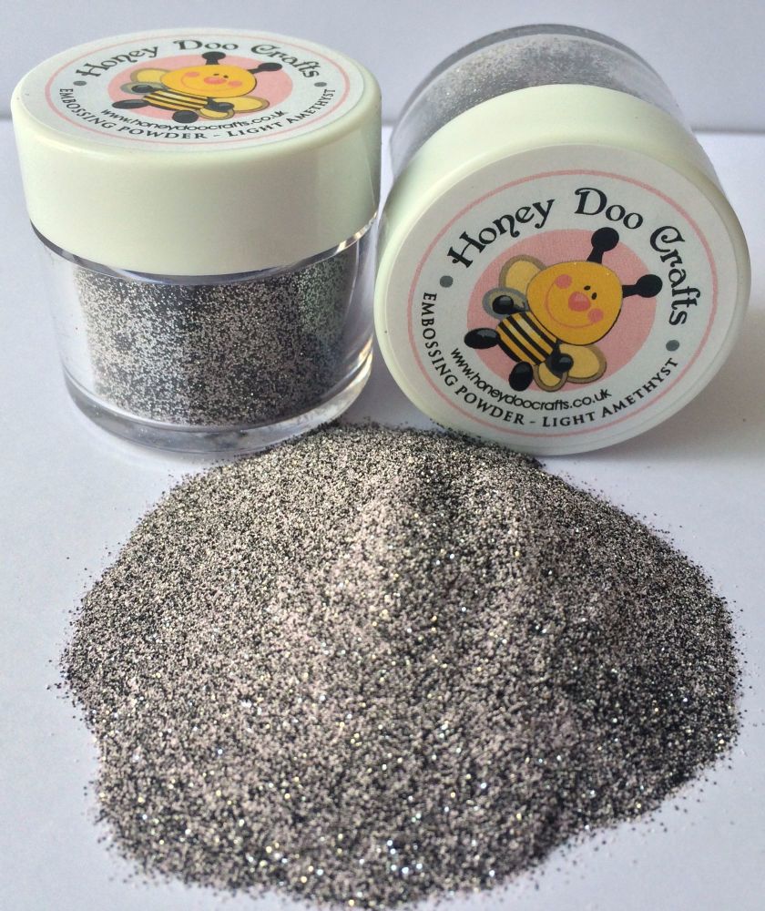 Honey Doo Crafts 20ml Jar Of Embossing Glitter - Light Amethyst - As Seen On TV