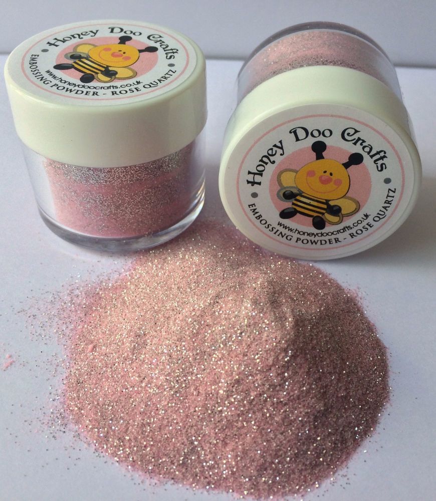 Honey Doo Crafts 20ml Jar Of Embossing Glitter - Rose Quartz - As Seen On TV