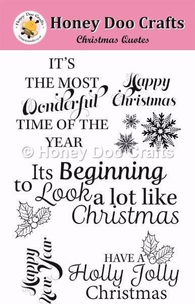  Christmas Quotes  (A6 Stamp)