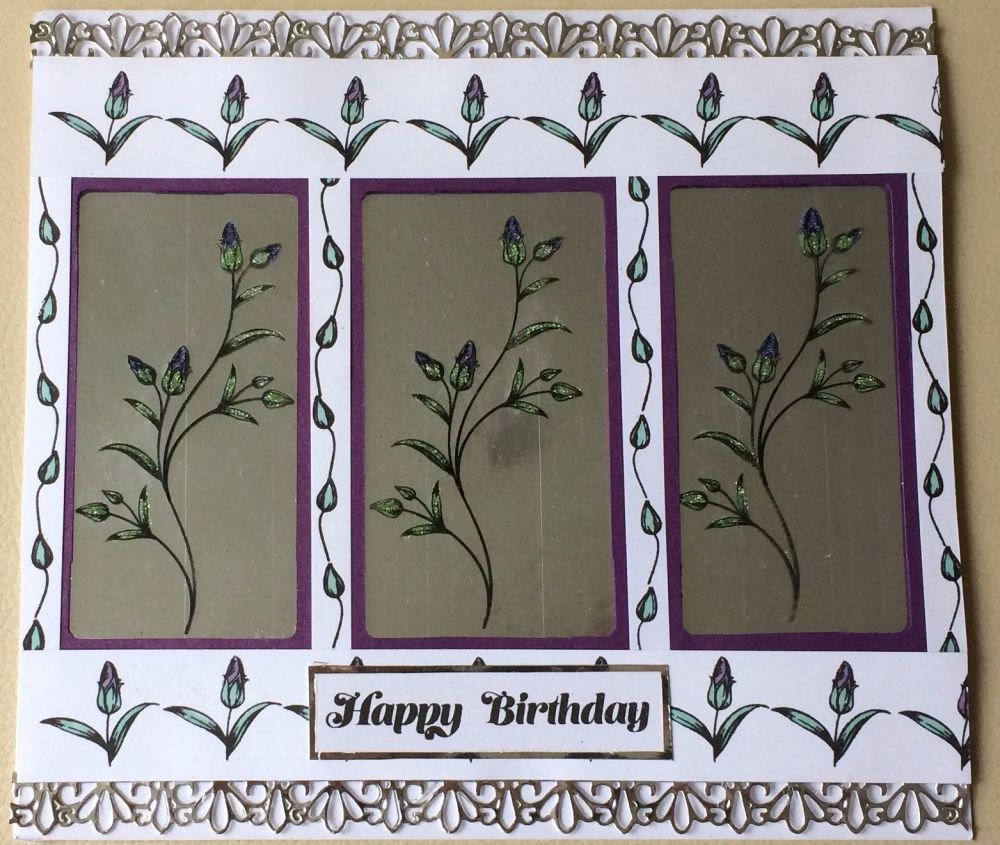  Aray of Flowers   (A6 Stamp)