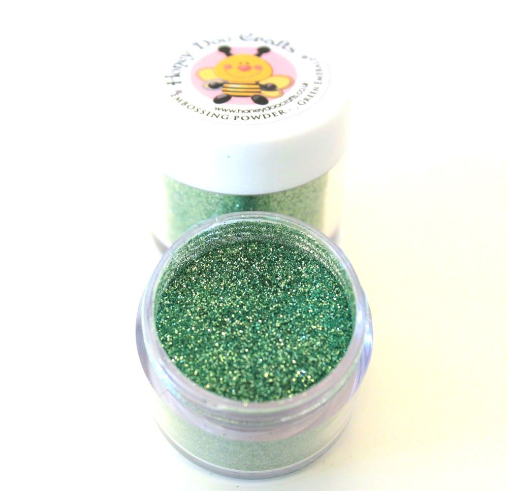 Honey Doo Crafts  20ml Jar Of Embossing Glitter - Green Emerald