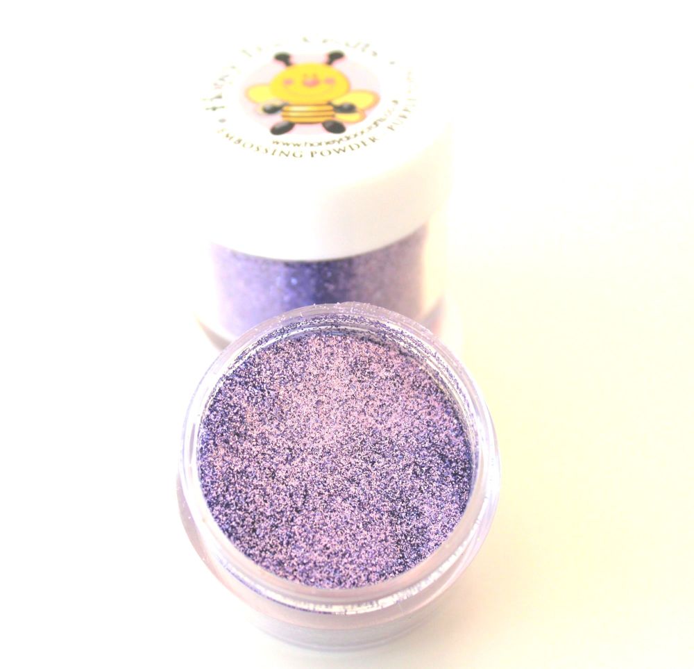 Honey Doo Crafts  20ml Jar Of Embossing Glitter - Purple Topaz - As Seen On