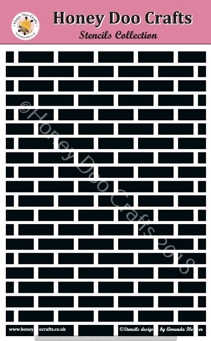 Honey Doo Crafts Stencils - Brick Wall