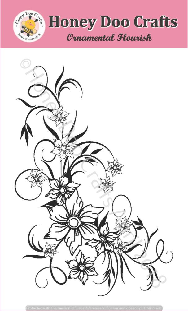 Ornamental Flourish    (A6 Stamp)