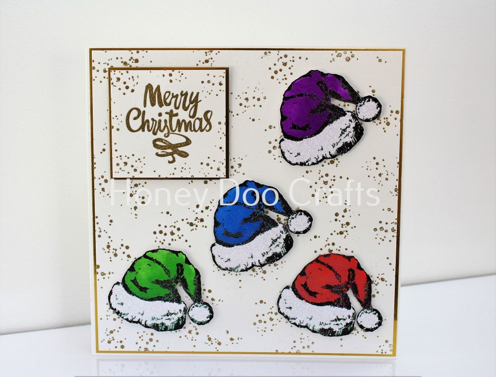 Santa's Hat  (A6 Stamp)