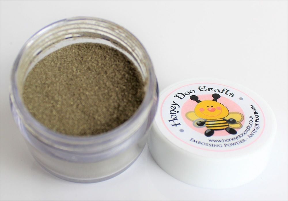 Honey Doo Crafts Embossing Powder- Antique Platinum