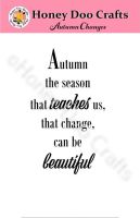 Autumn Changes  (A7 Stamp)