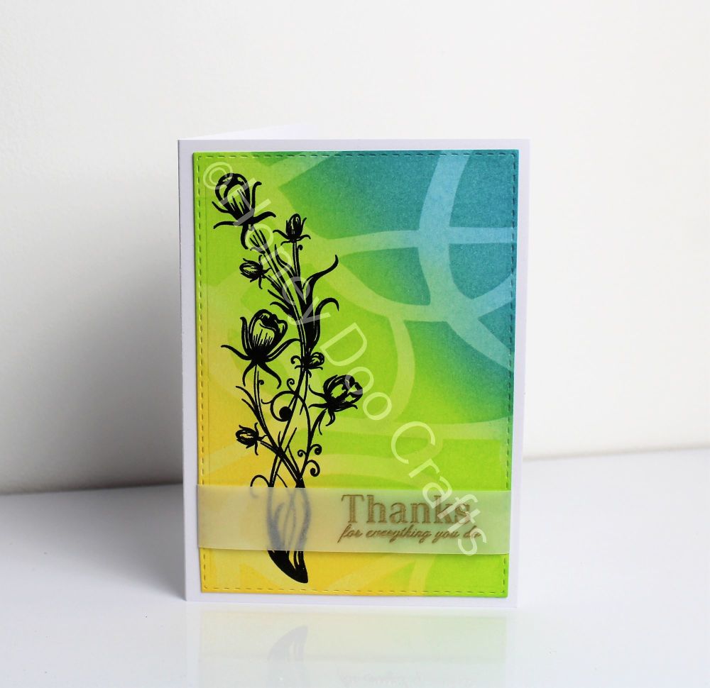 Budding Flourishes   (A6 Stamp)