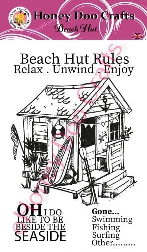 Beach Hut (A6 Stamp)