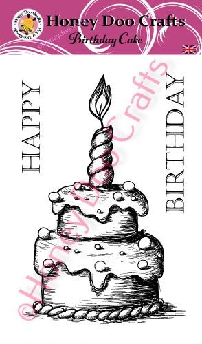 Birthday Cake (A6 Stamp)
