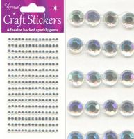 Gems Clear/Silver 4mm      (025421)