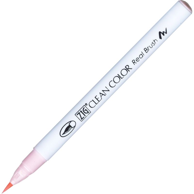Kuretake Zig Clean Colour Pen With Real Brush Nib - Light Pink 026