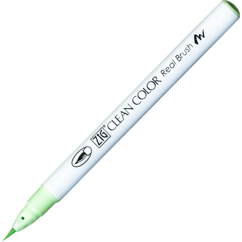 Kuretake Zig Clean Colour Pen With Real Brush Nib - Green Shadow 049