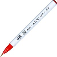 Kuretake Zig Clean Colour Pen With Real Brush Nib - Carmine Red 022