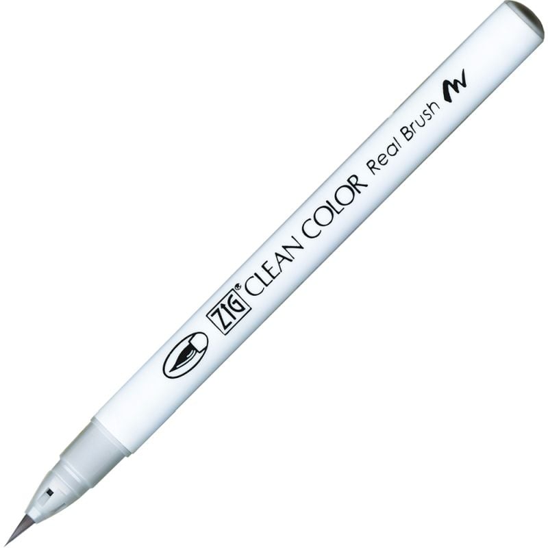 Kuretake Zig Clean Colour Pen With Real Brush Nib - Pale Gray 097