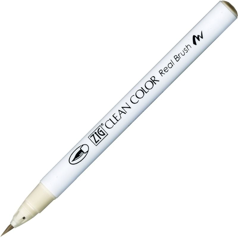 Kuretake Zig Clean Colour Pen With Real Brush Nib - Warm Gray 2    - 900