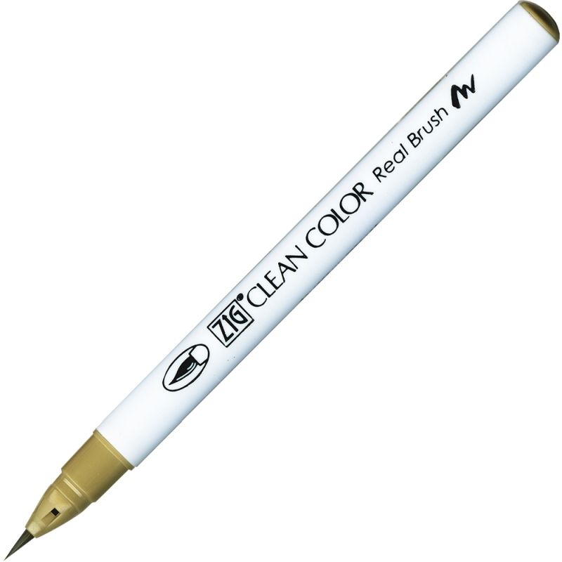 Kuretake Zig Clean Colour Pen With Real Brush Nib - Brick Beige  075