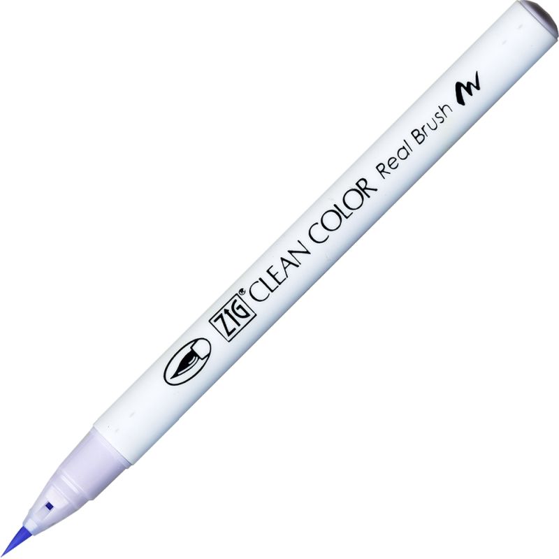 Kuretake Zig Clean Colour Pen With Real Brush Nib - English Lavender  803