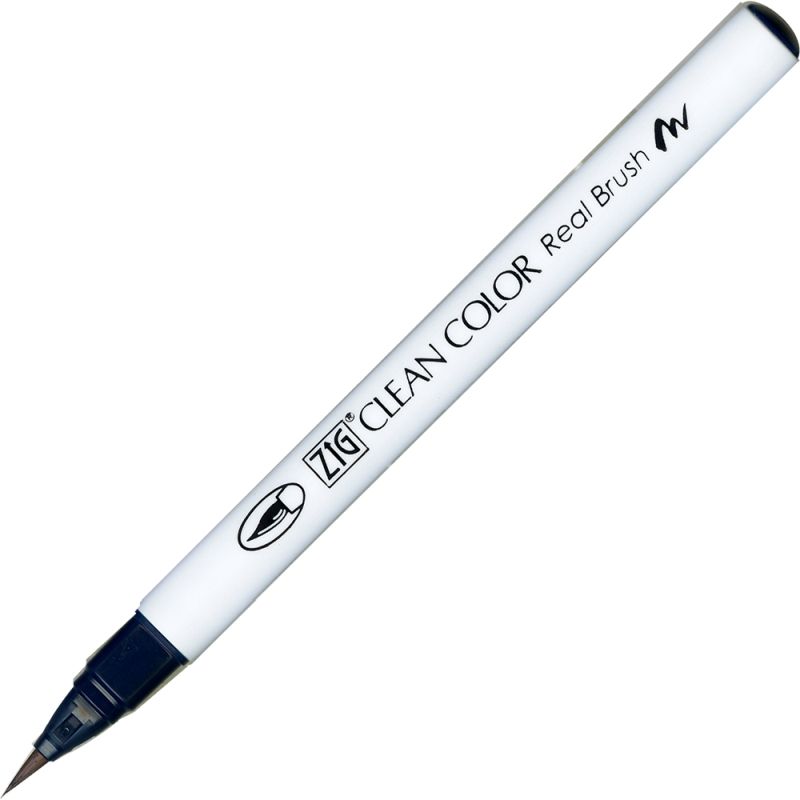Kuretake Zig Clean Colour Pen With Real Brush Nib -  Peacock Blue  038