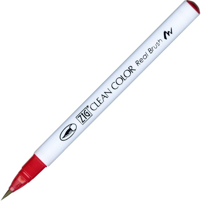 Kuretake Zig Clean Colour Pen With Real Brush Nib -  Wine Red  024