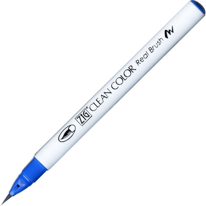 Kuretake Zig Clean Colour Pen With Real Brush Nib -  Persian Blue  032