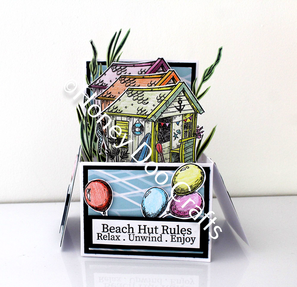 Beach Hut (A6 Stamp)