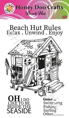 Beach Hut (A6 Stamp)