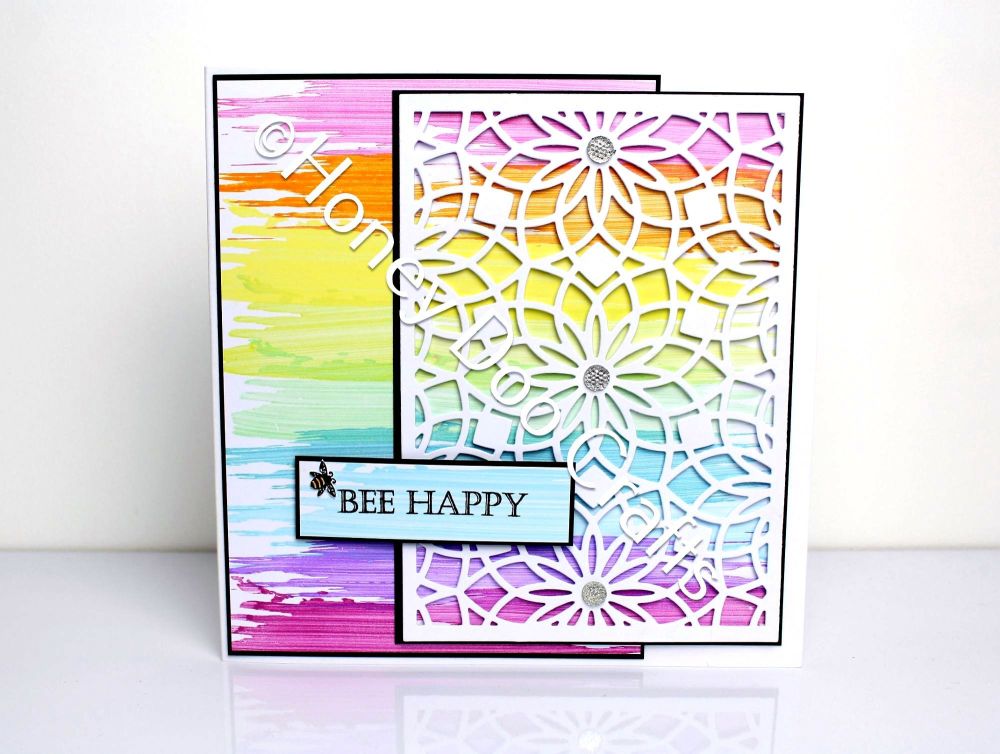 Honey Doo Crafts - Floral Tile Die