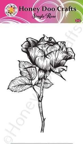 Single Rose  (A6 Stamp)