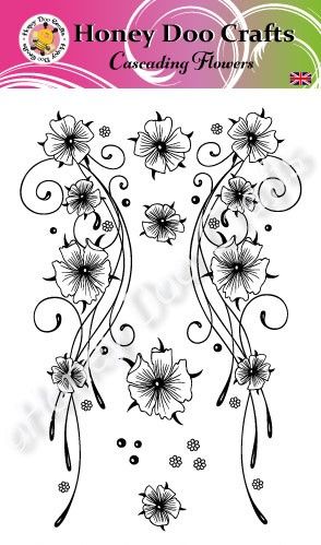 Cascading Flowers (A6 Stamp)