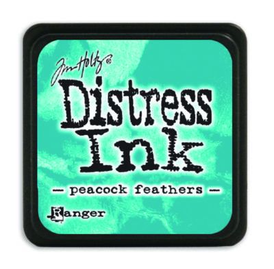 Mini Distress Ink Pad - Peacock Feathers