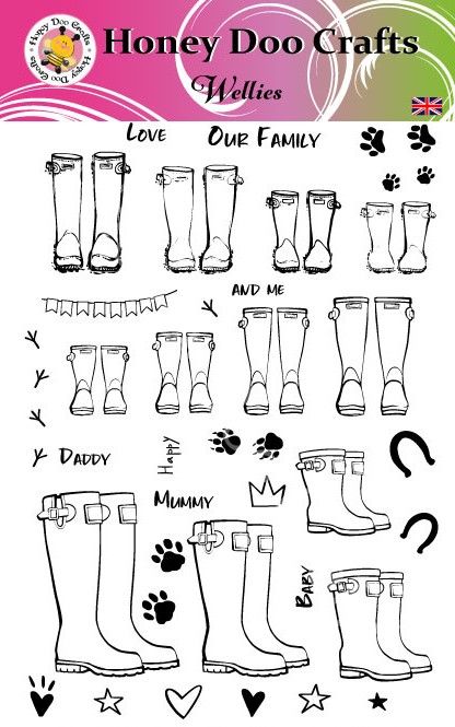 Wellies (A5 Stamp)
