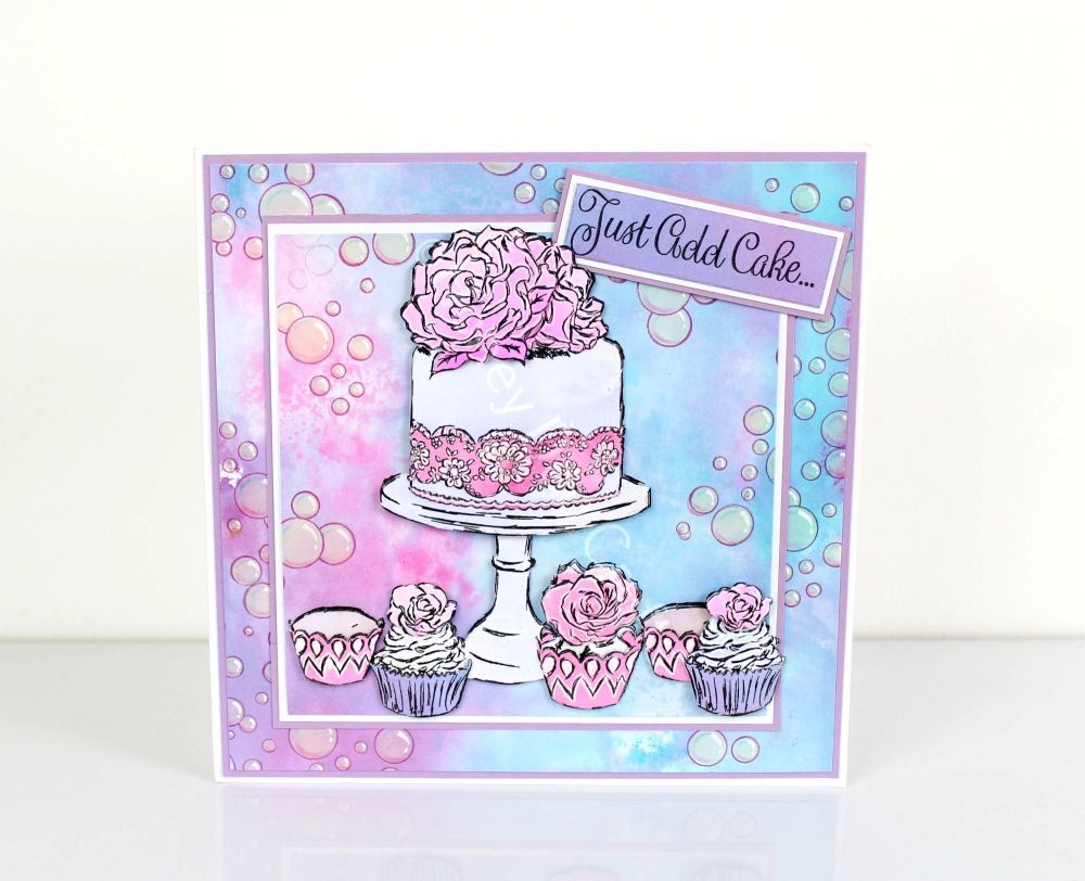 Just Add Cake  (A5 Stamp)