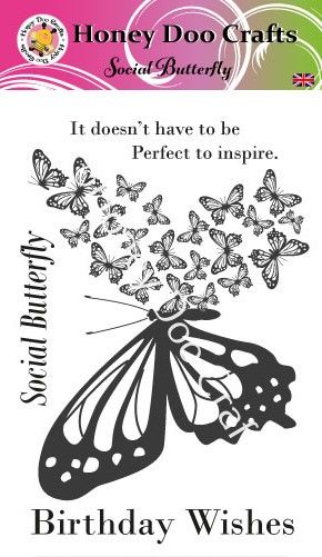 Social Butterfly (A6 Stamp)