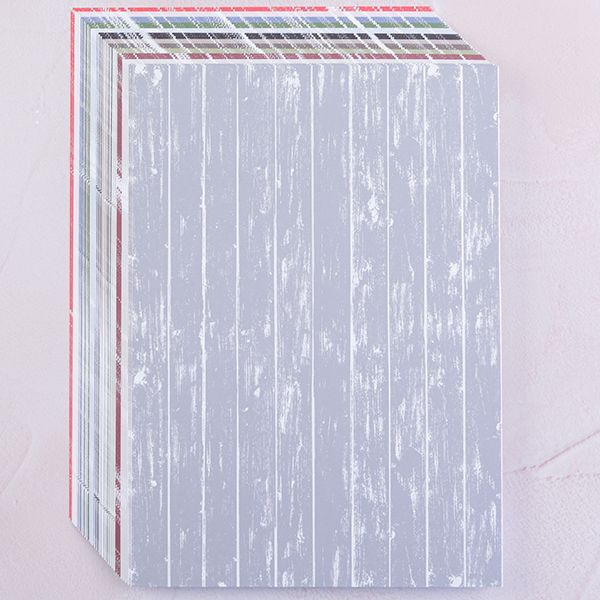 36 Sheets A4 Wood Grain Card Collection – 12 Colours