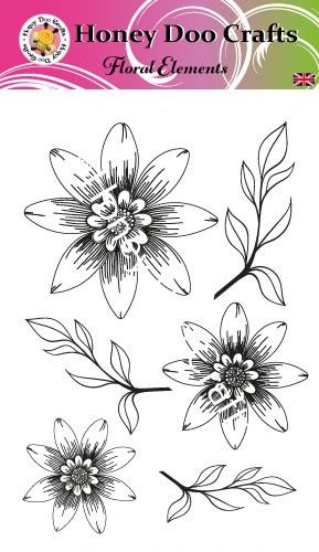  Floral Elements (A6 Stamp)