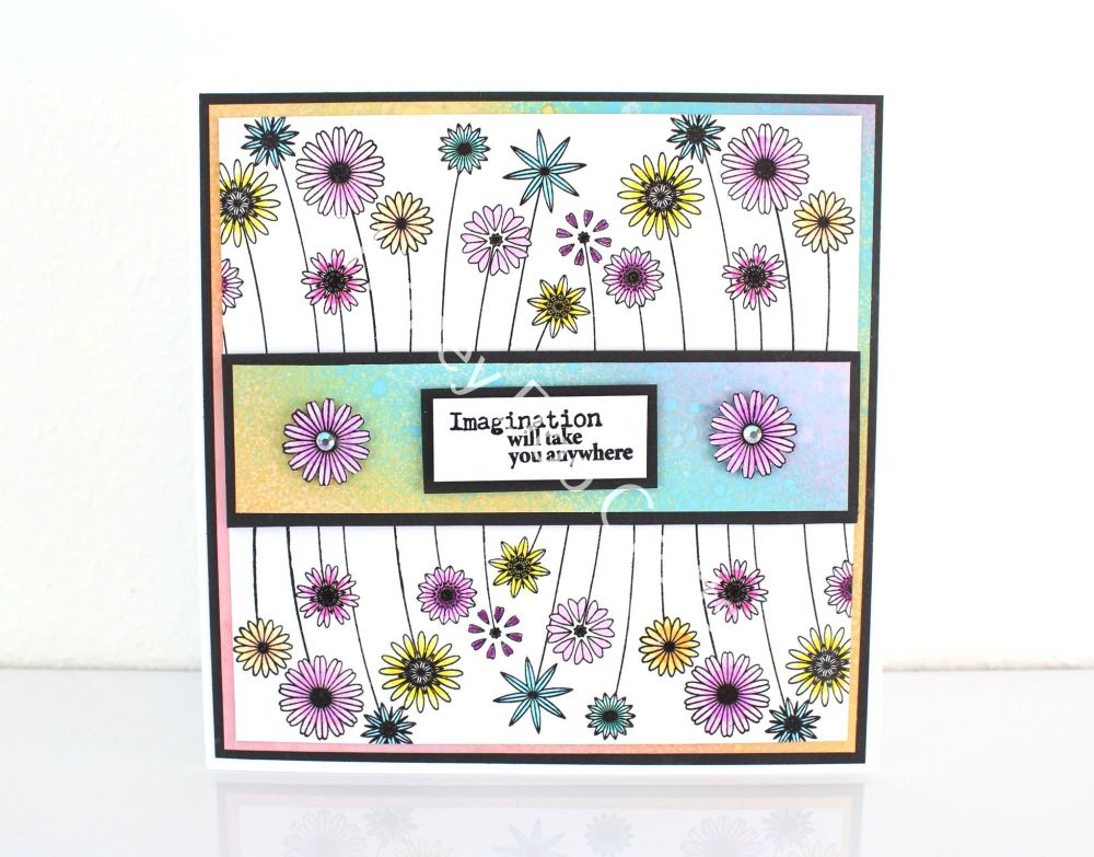 Decorative Flowers  (A6 Stamp)