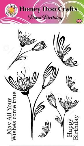 New - Floral Birthday (A6 Stamp)