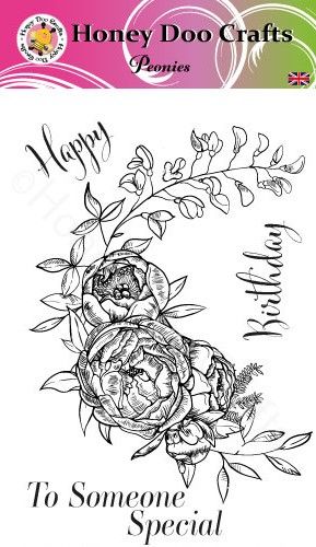  Peonies   (A6 Stamp)
