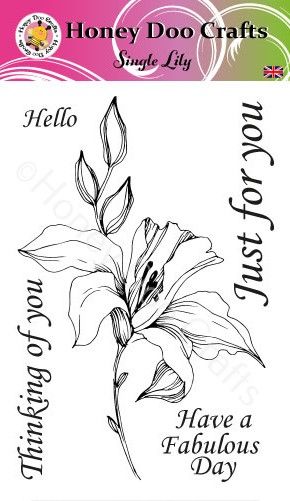 New - Single Lily (A6 Stamp)
