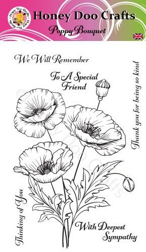 New - Poppy Bouquet (A6 Stamp)