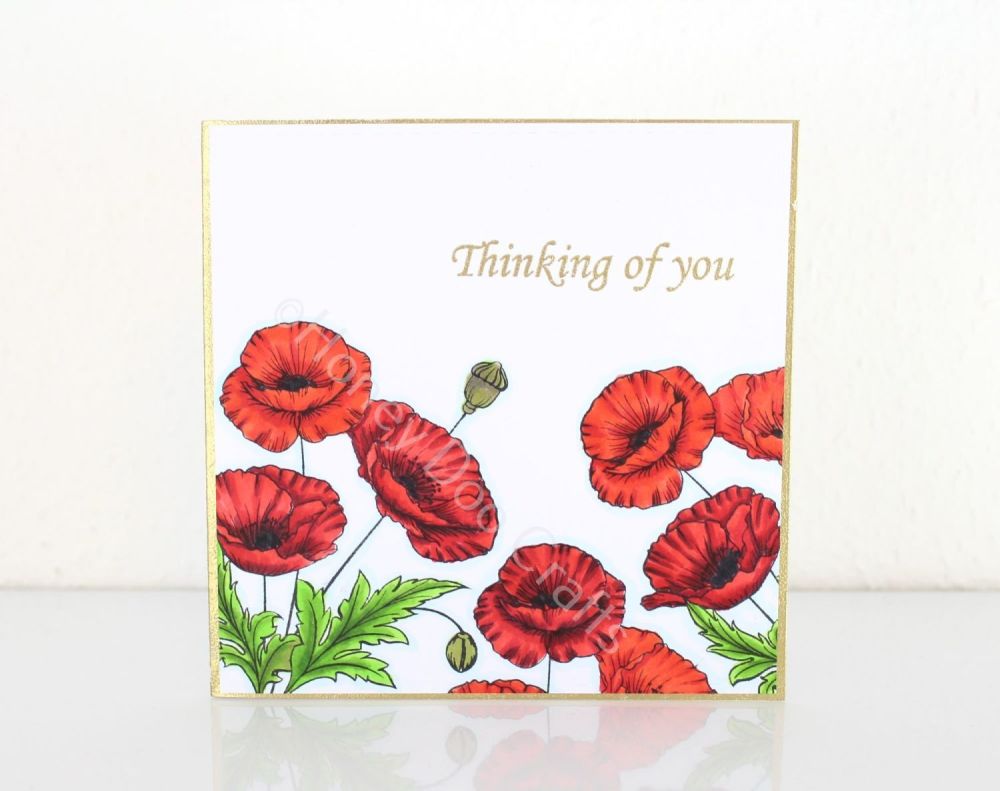 Poppy Bouquet    (A6 Stamp)