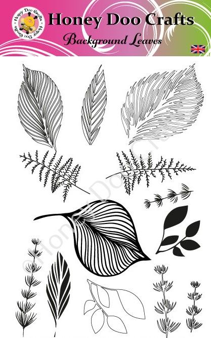 New - Background Leaves    (A5 Stamp)