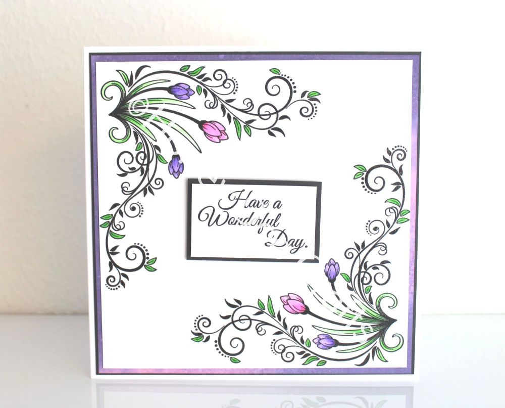 Simple Snowdrops    (A5 Stamp)