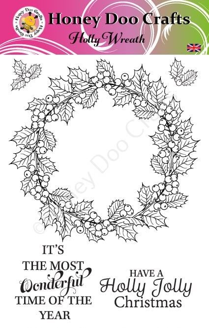 Holly Wreath  (A5 Stamp)