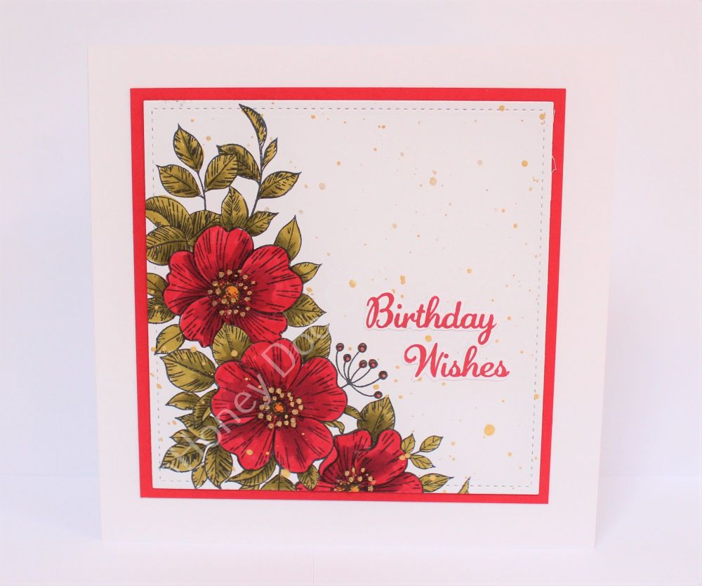 Dog Rose Bouquet   (A5 Stamp)