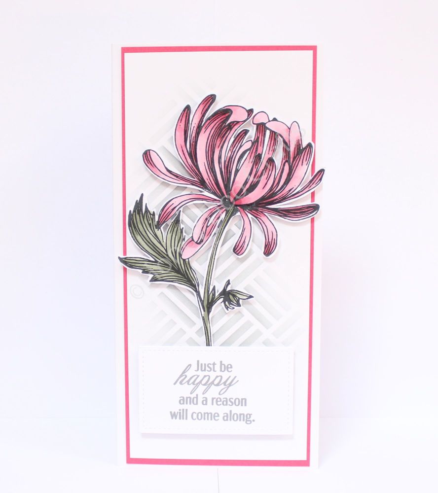 Single Chrysanthemum    (A6 Stamp)